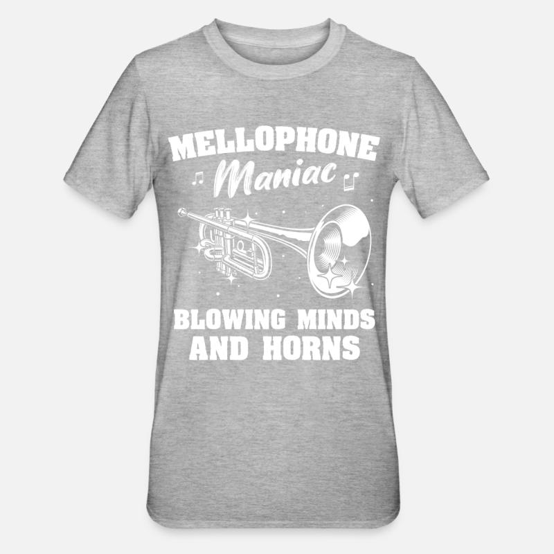 Mellophone - T-shirt polycoton Unisexe - gris chiné