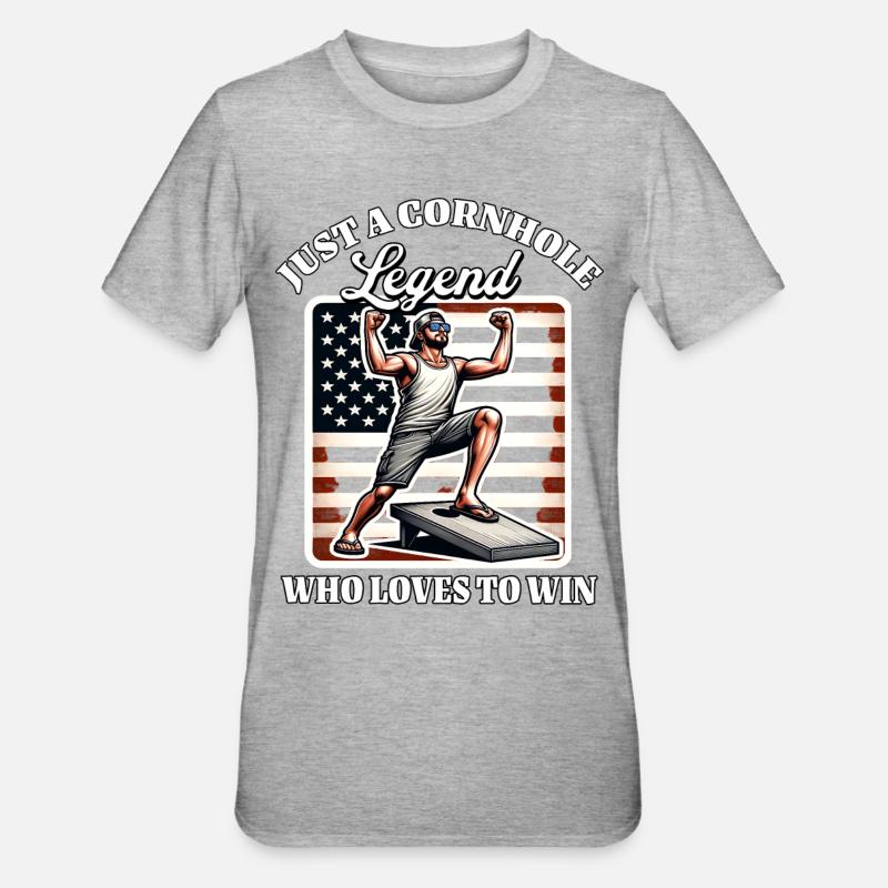 Légende de Sacklock - T-shirt polycoton Unisexe - gris chiné