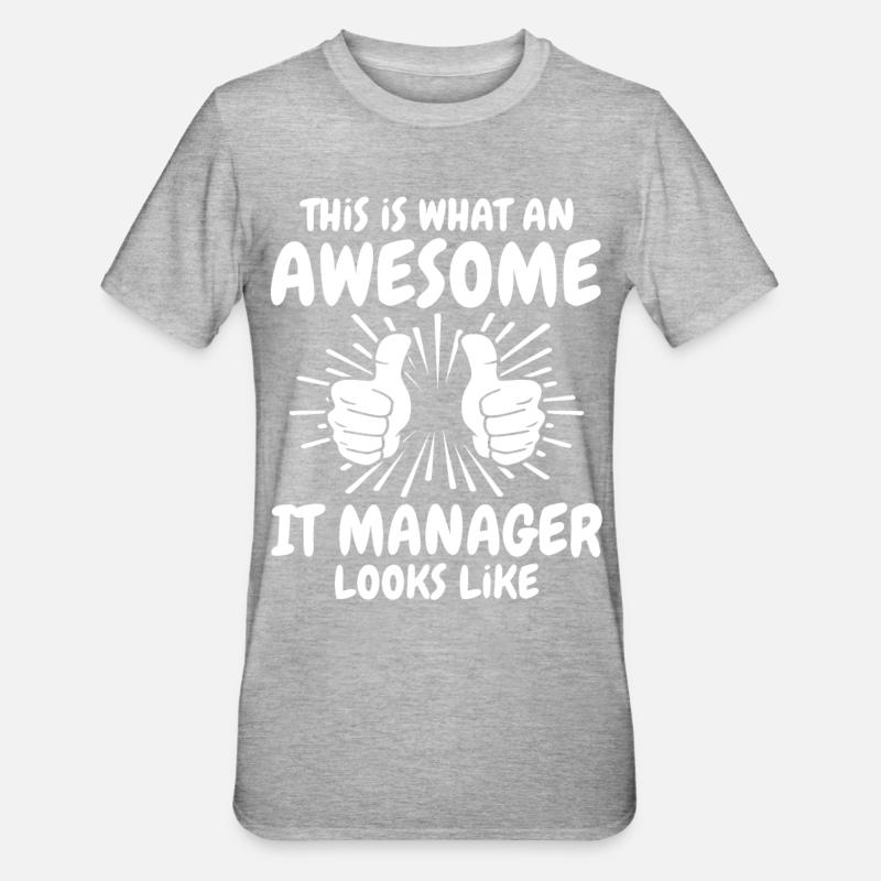 Responsable informatique - T-shirt polycoton Unisexe - gris chiné