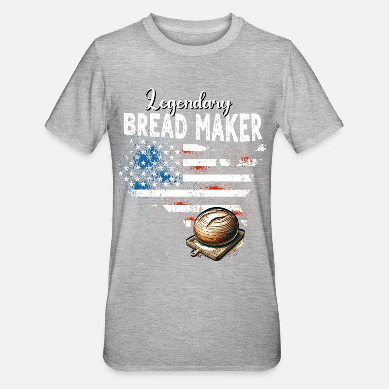 Breadmaker - Unisex Polycotton T-Shirt - heather grey