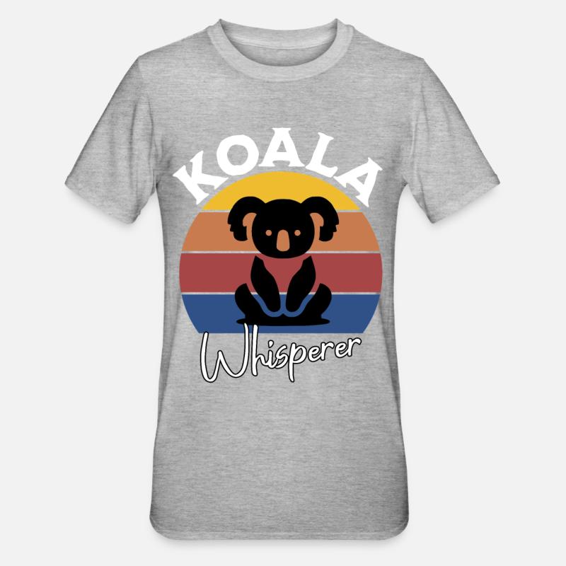 Koala Chuchoteur - T-shirt polycoton Unisexe - gris chiné
