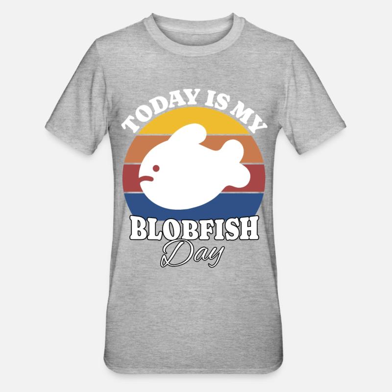 Blobfisch Blobfish - T-shirt polycoton Unisexe - gris chiné