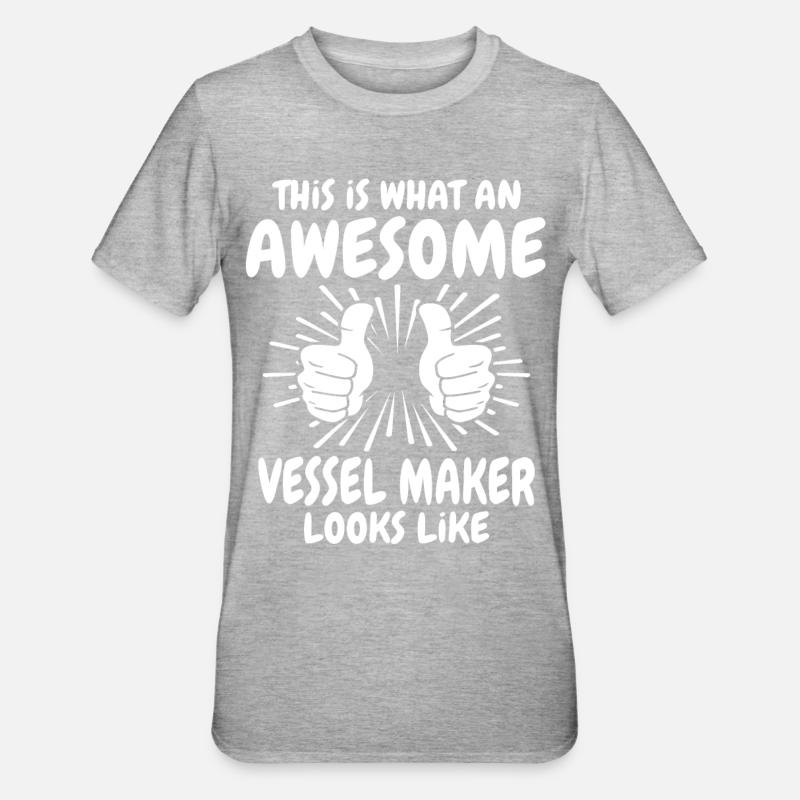 Constructeurs - T-shirt polycoton Unisexe - gris chiné