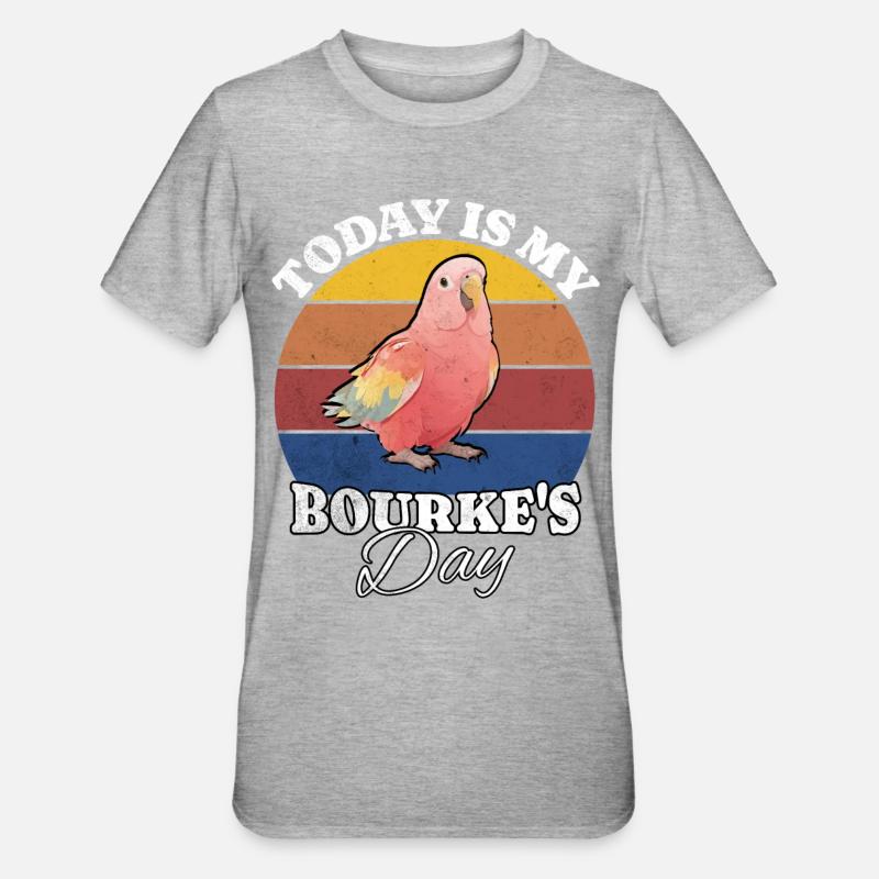 Perruche de Bourke - T-shirt polycoton Unisexe - gris chiné