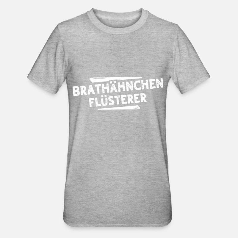 Brathähnchen - Unisex Polycotton T-Shirt - Grau meliert