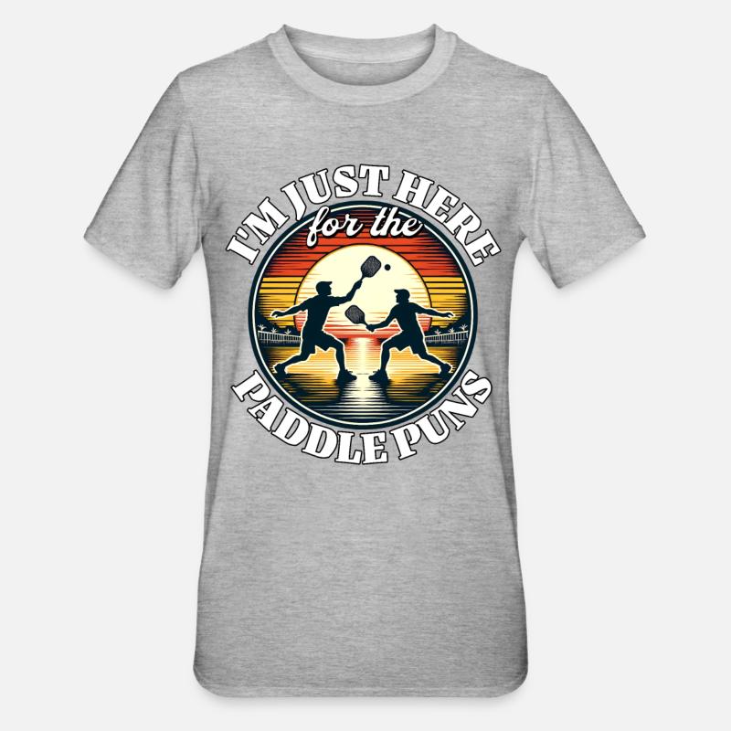 Paddleball - T-shirt polycoton Unisexe - gris chiné