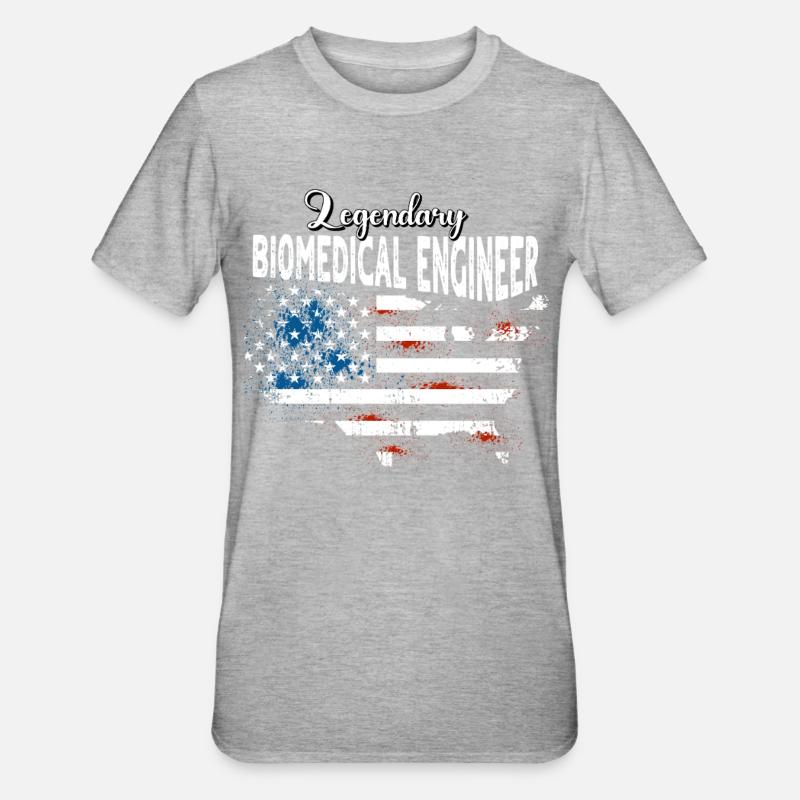 Biomedical Engineer US - Unisex Polycotton T-Shirt - heather grey