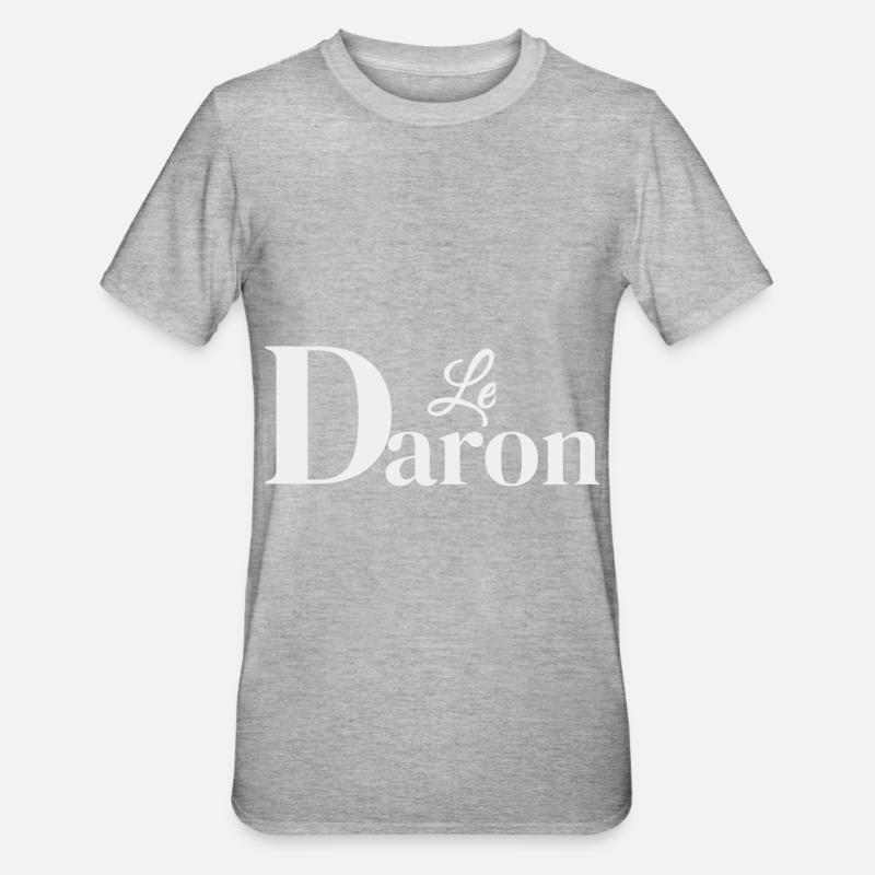 Le Daron, Le Père ! - T-shirt polycoton Unisexe - gris chiné