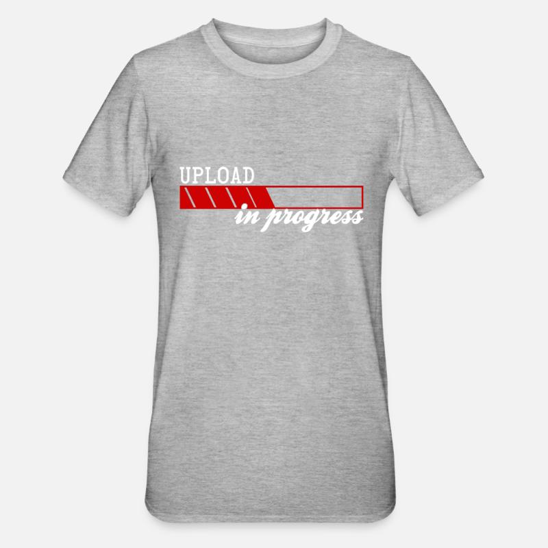 Upload In Progress - T-shirt polycoton Unisexe - gris chiné