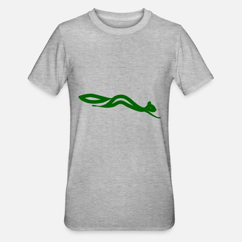 écureuil - T-shirt polycoton Unisexe - gris chiné