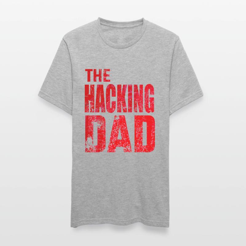 Le Hacking Dad Hacking Père Papa Code ordinateur T-shirt polycoton Unisexe
