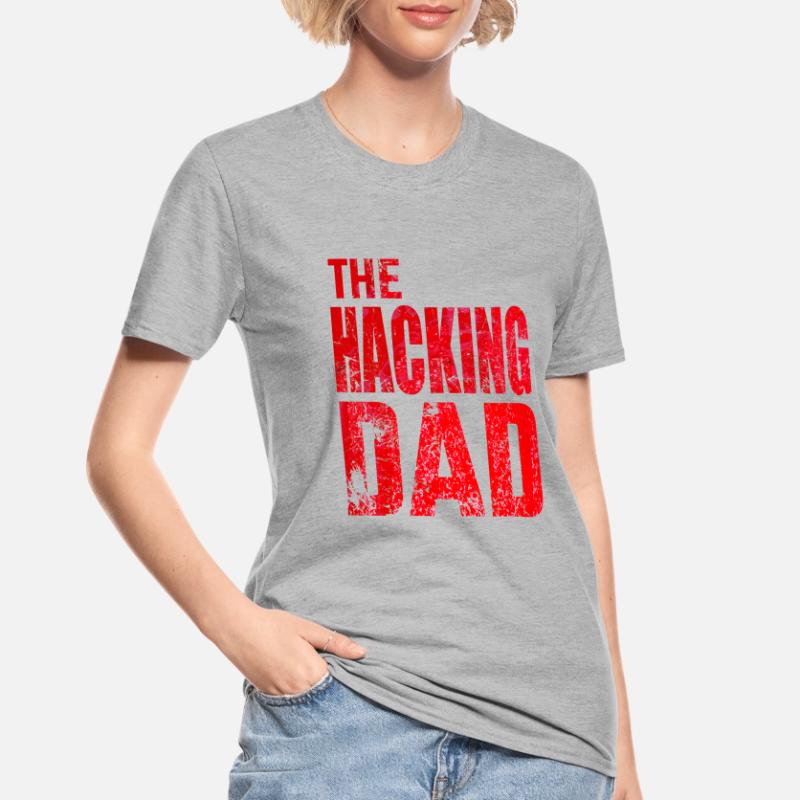 The Hacking Dad Hacker Father Papa Code Computer Unisex Polycotton T-Shirt