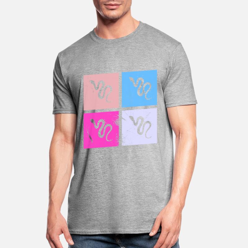 Snake Retro Reptile Python Idée cadeau T-shirt polycoton Unisexe