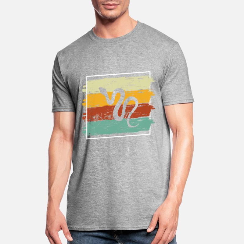 Snake Retro Reptile Python Idée cadeau T-shirt polycoton Unisexe