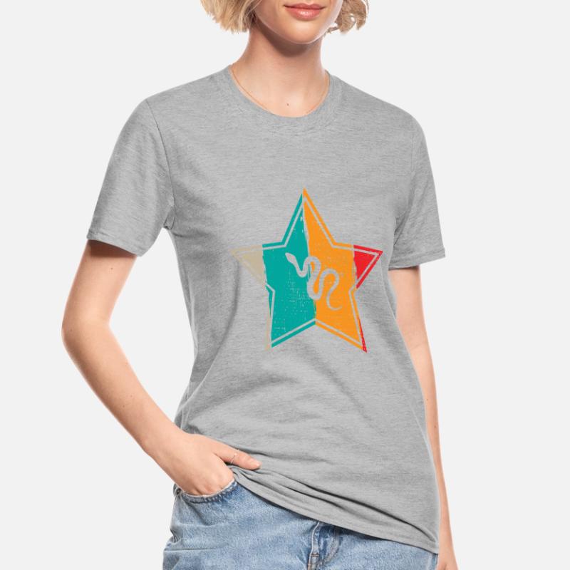 Snake Retro Reptile Python Gift idea Unisex Polycotton T-Shirt
