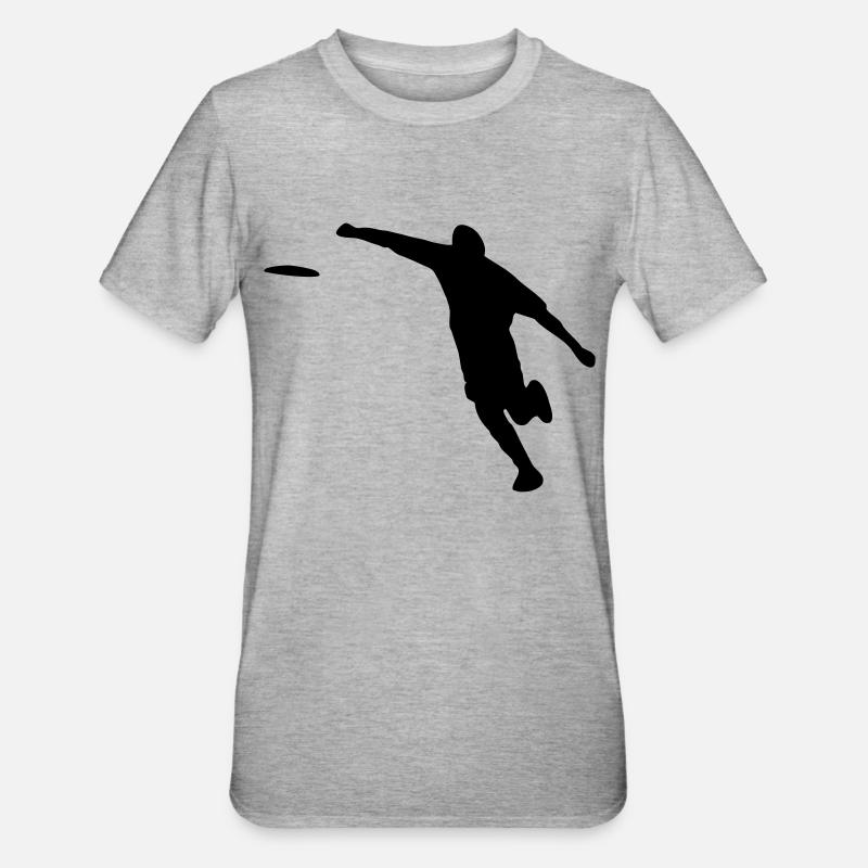 discgolf - T-shirt polycoton Unisexe - gris chiné