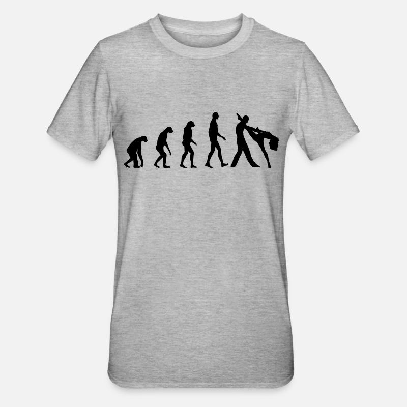 Evolution Dance - Unisex Polycotton T-Shirt - Grau meliert