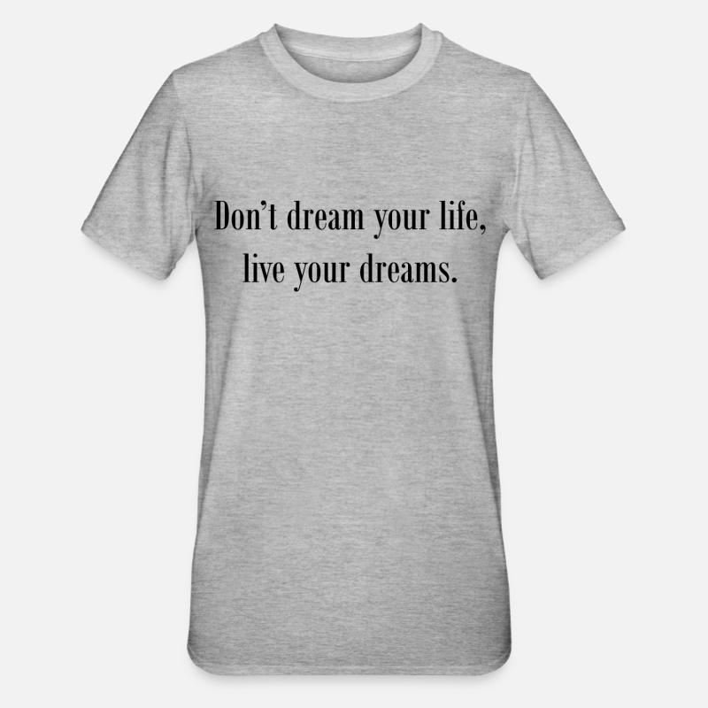 Spruch - Unisex Polycotton T-Shirt - Grau meliert