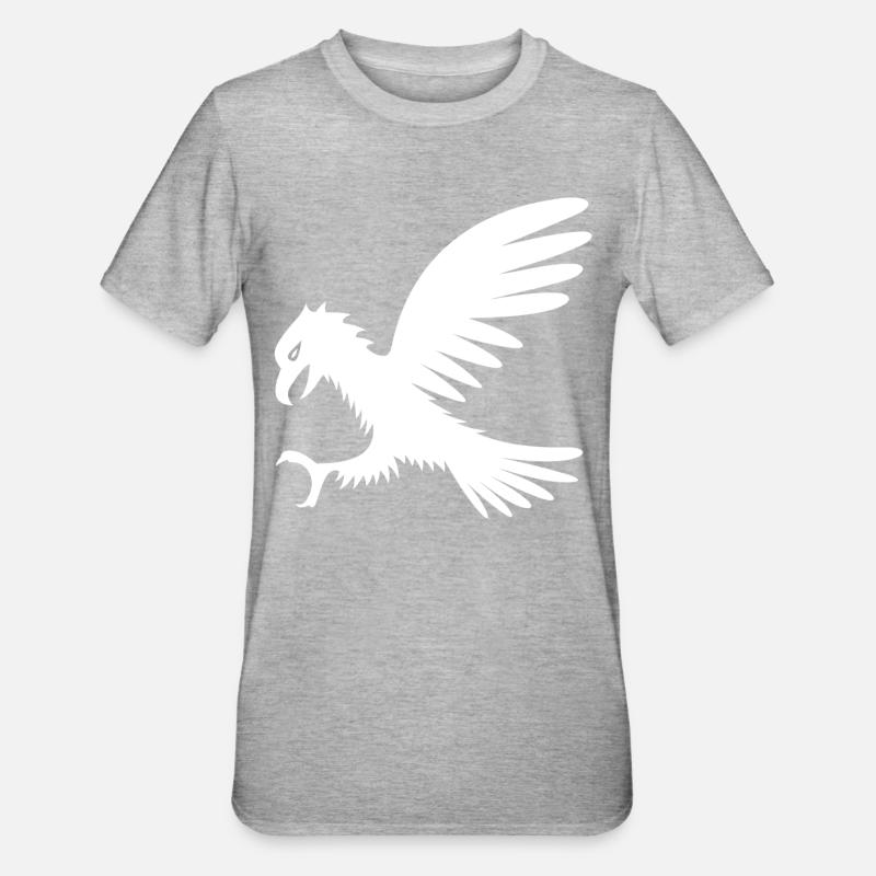 Eagle - Unisex Polycotton T-Shirt - heather grey