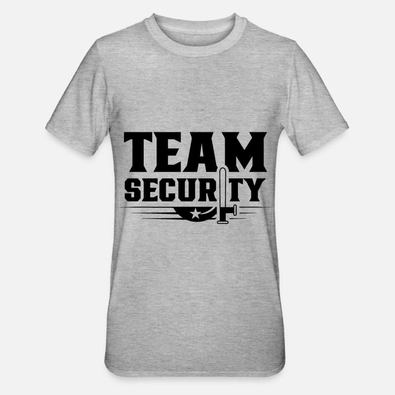 Team Security Security Service Security - Unisex Polycotton T-Shirt - heather grey