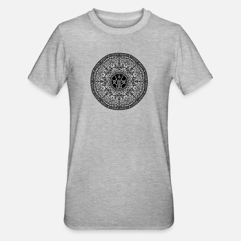 Higher self vs lower self - Unisex Polycotton T-Shirt - Grau meliert