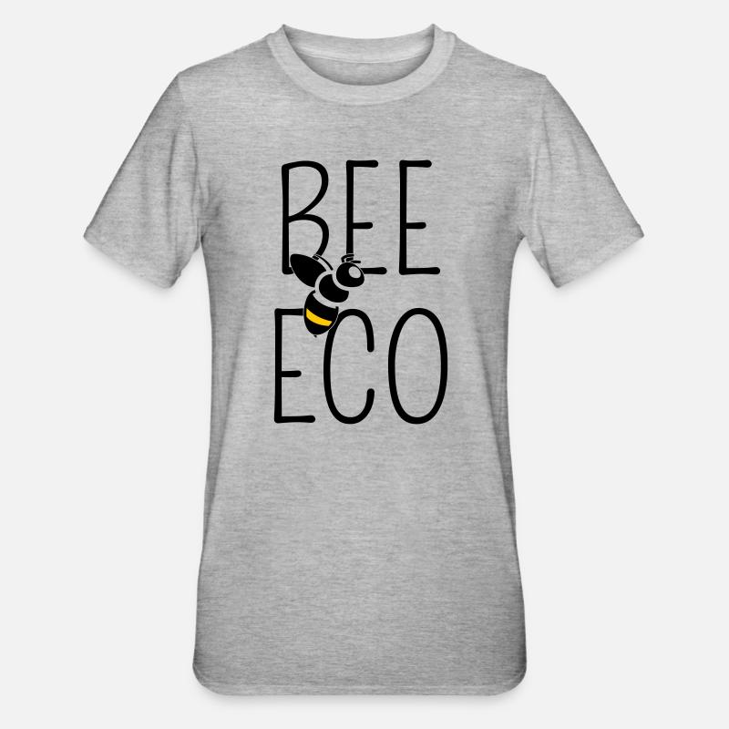Abeille Engagée Transition Bio - T-shirt polycoton Unisexe - gris chiné