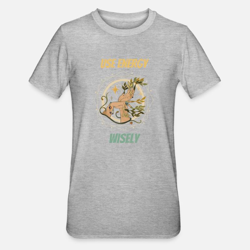 Use Energy Wisely: Elevate Spells Spooky season - Unisex Polycotton T-Shirt - heather grey