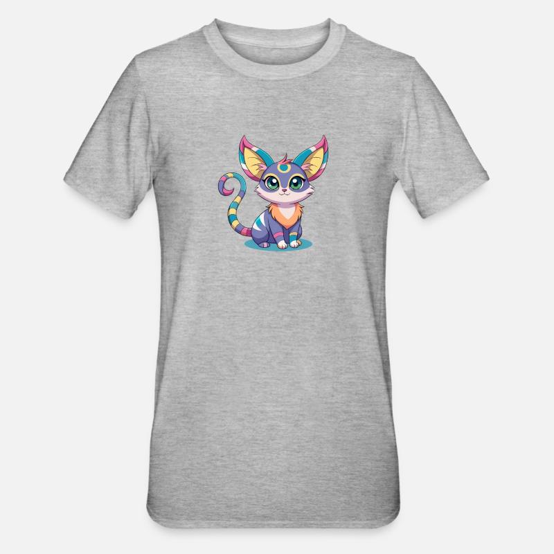Meacat - T-shirt polycoton Unisexe - gris chiné