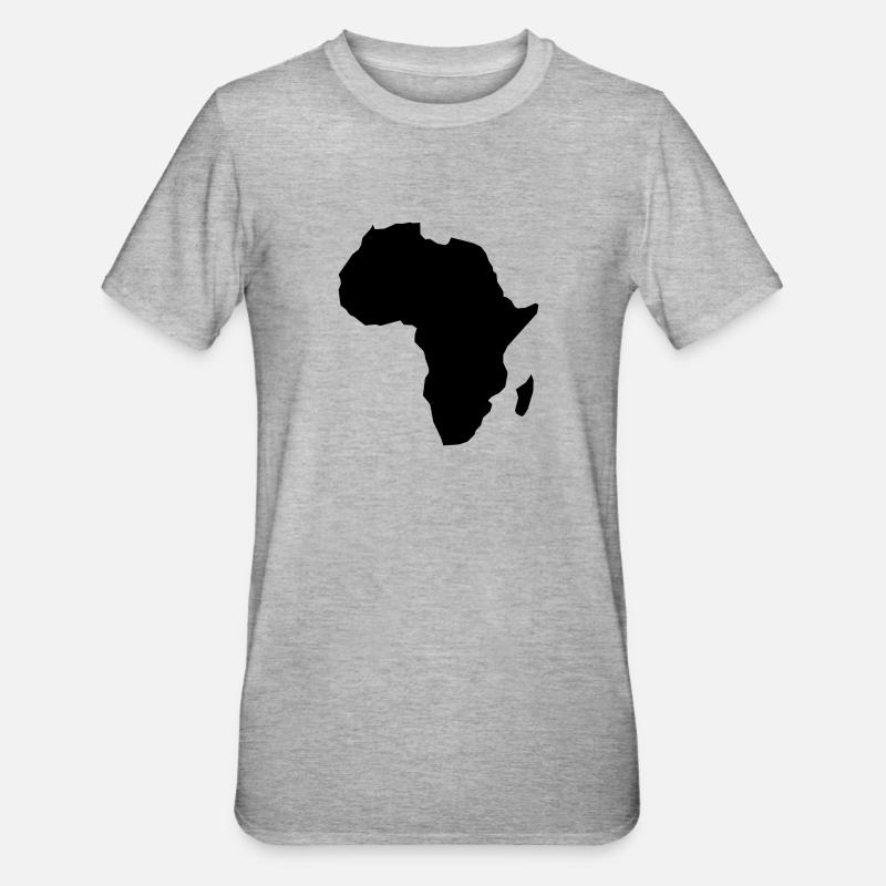AFRIQUE - T-shirt polycoton Unisexe - gris chiné