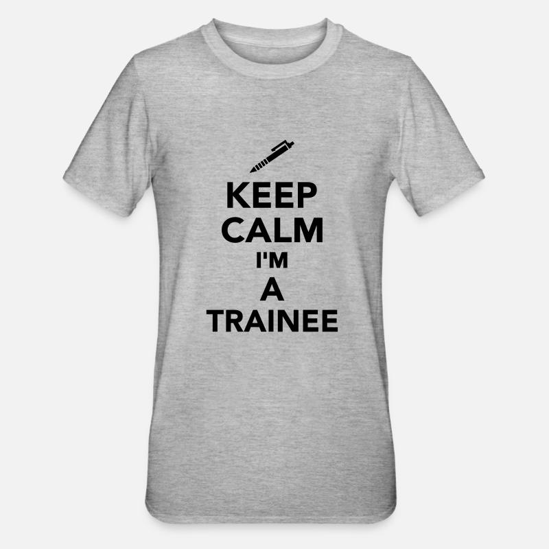 Trainee - Unisex Polycotton T-Shirt - Grau meliert