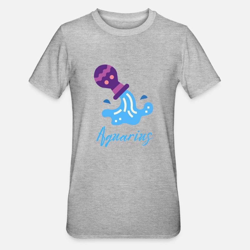 Aquarius 2 - T-shirt polycoton Unisexe - gris chiné