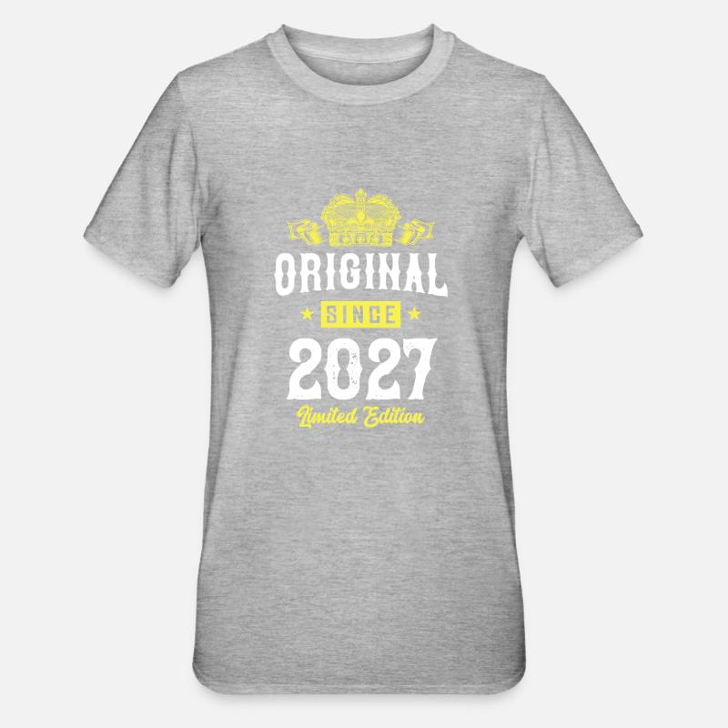Édition limitée 2027 - T-shirt polycoton Unisexe - gris chiné