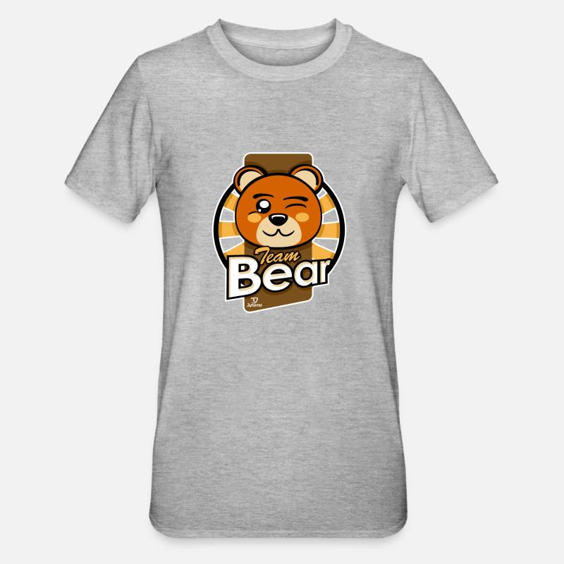 Team Bear - T-shirt polycoton Unisexe - gris chiné