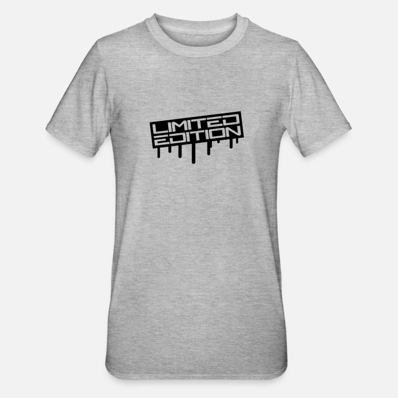 Limited Edition Graffiti Logo - T-shirt polycoton Unisexe - gris chiné