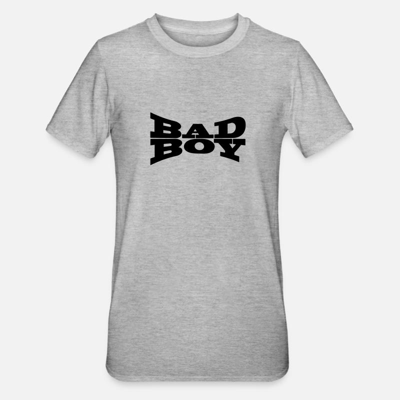 Bad Boy Böser Junge - Unisex Polycotton T-Shirt - Grau meliert