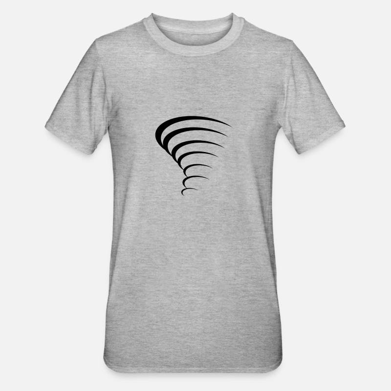 Conception de tornade - T-shirt polycoton Unisexe - gris chiné