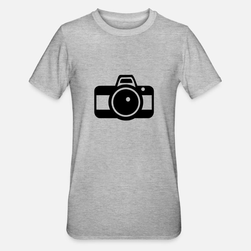 Caméra - T-shirt polycoton Unisexe - gris chiné