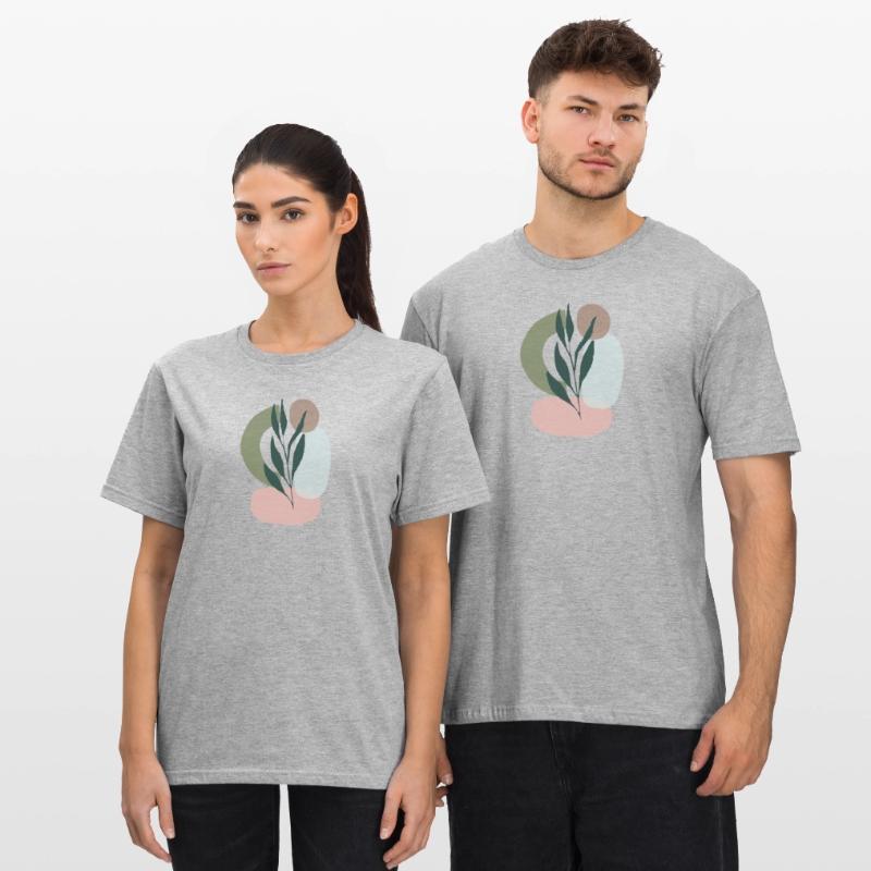 Minimalistic Boho Style Unisex Polycotton T-Shirt