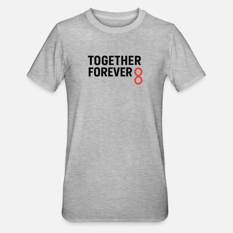 Conception de la connexion Unity Infinity - T-shirt polycoton Unisexe - gris chiné