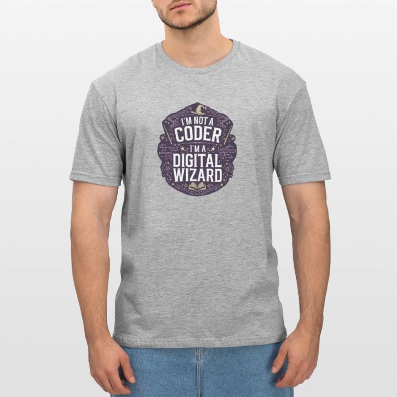 Je ne suis pas un codeur, je suis un programmeur assistant numérique T-shirt polycoton Unisexe