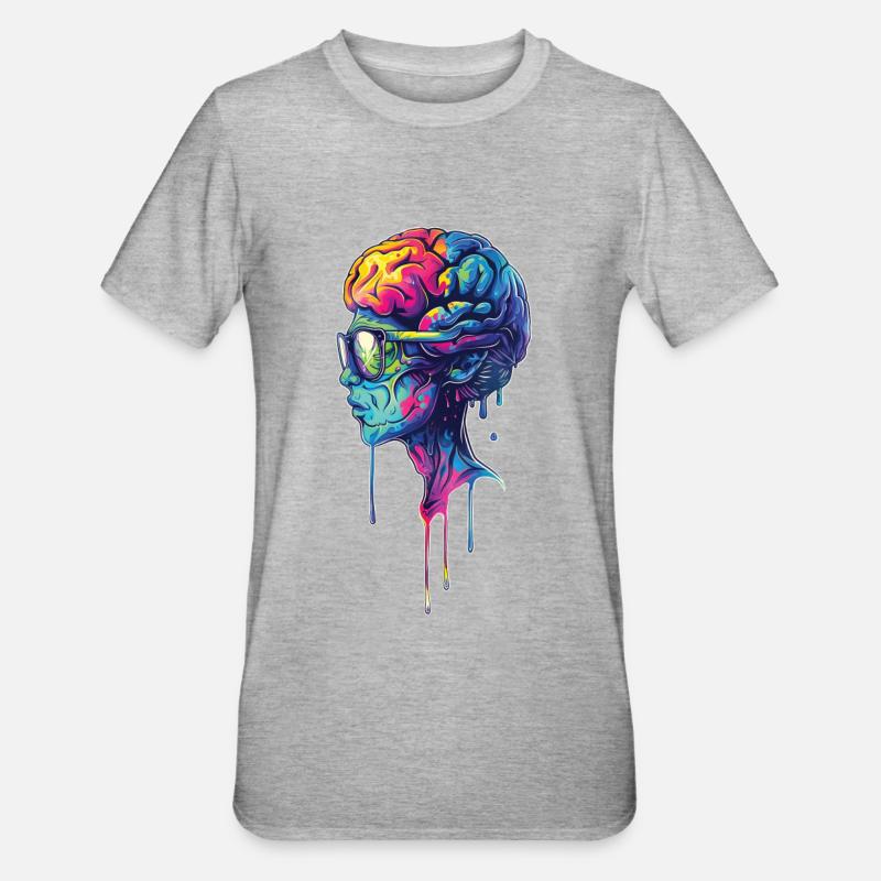 Brainiac - Unisex Polycotton T-Shirt - heather grey