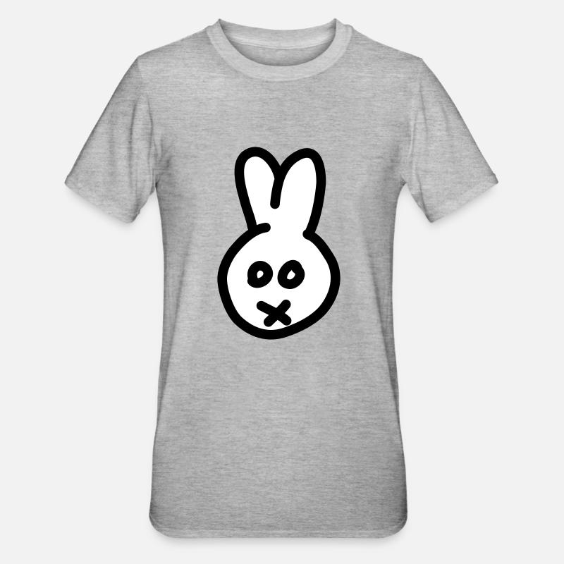 Lapin 2c - T-shirt polycoton Unisexe - gris chiné