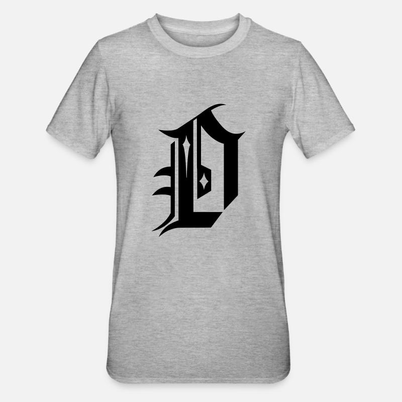 D - Unisex Polycotton T-Shirt - heather grey