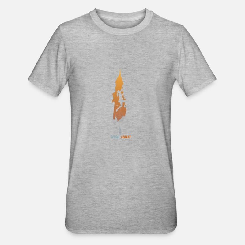 Escalade et Grimpe, Escalade et Grimpe, Escalade - T-shirt polycoton Unisexe - gris chiné