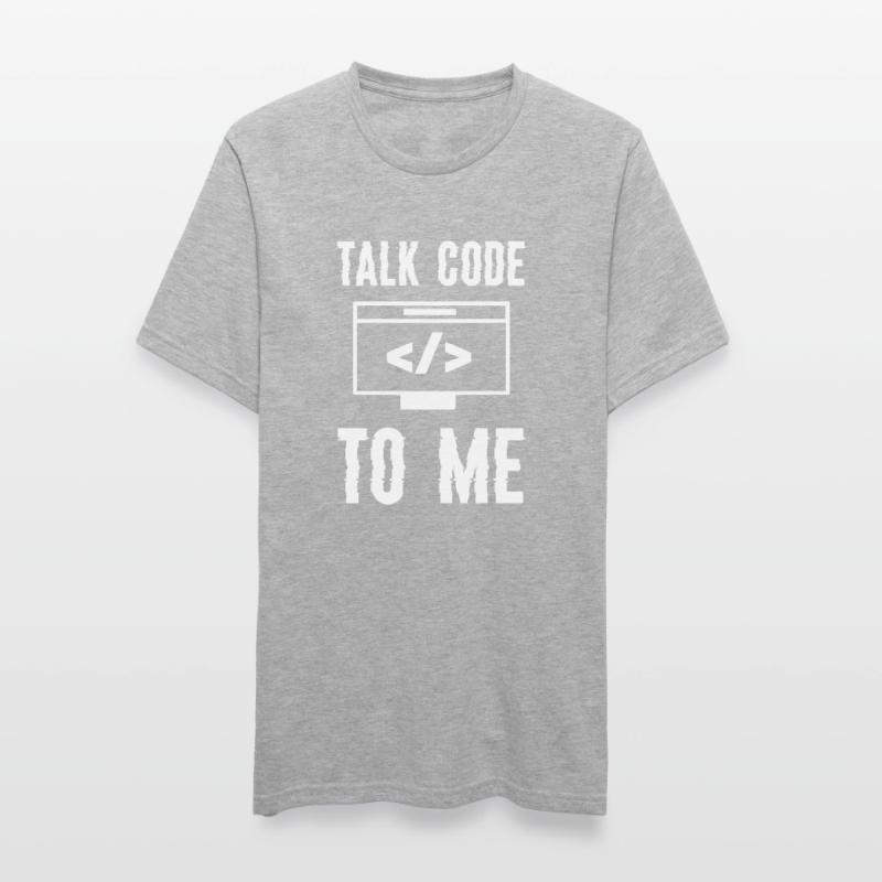 Codage Programmation Talk Code To Me T-shirt polycoton Unisexe
