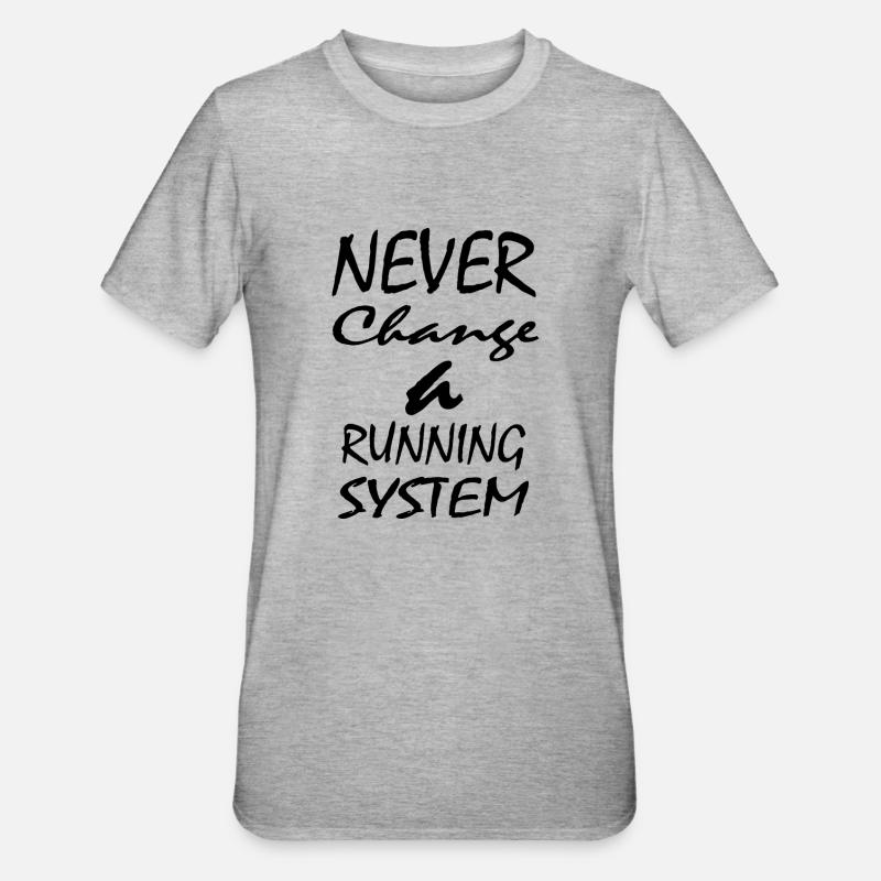 Marathon Running Run jogging - T-shirt polycoton Unisexe - gris chiné
