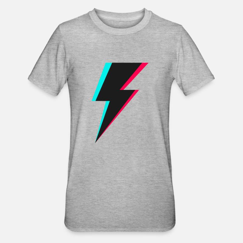 Blitz Logo - Unisex Polycotton T-Shirt - Grau meliert