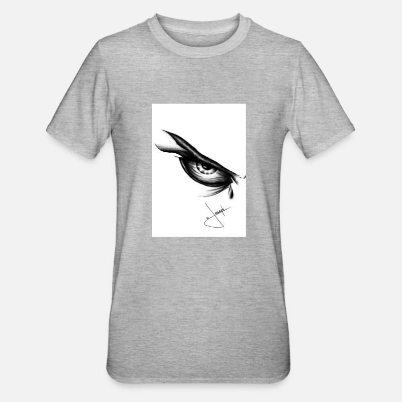 Yeux anges - T-shirt polycoton Unisexe - gris chiné
