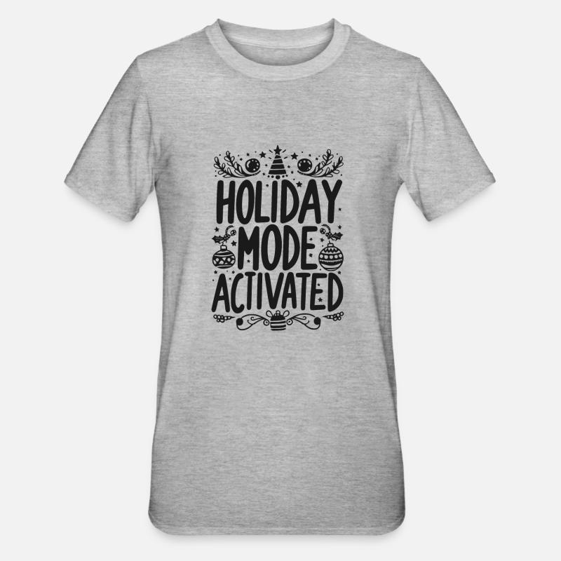 Mode vacances activé - T-shirt polycoton Unisexe - gris chiné