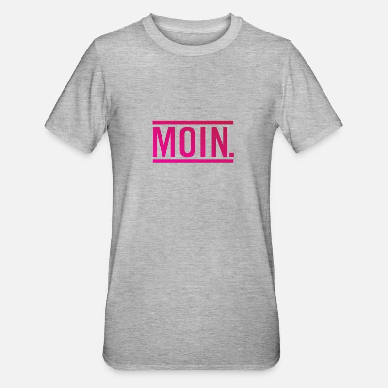 MOIN. - Unisex Polycotton T-Shirt - Grau meliert